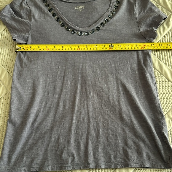 Loft Scoopneck Embellished Tee - Picture 5 of 6